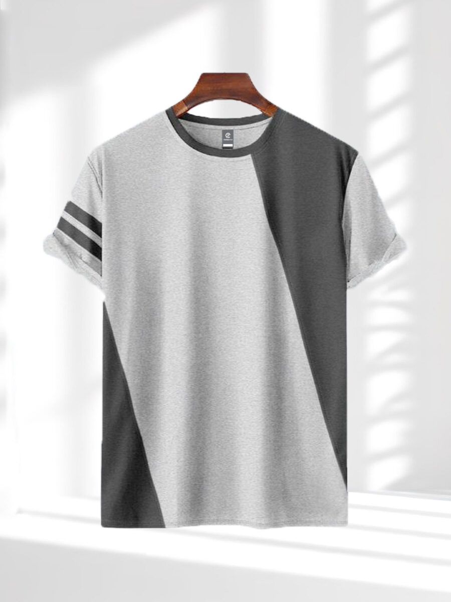 Mens Premium Designer Edition T Shirt - Gray Melange