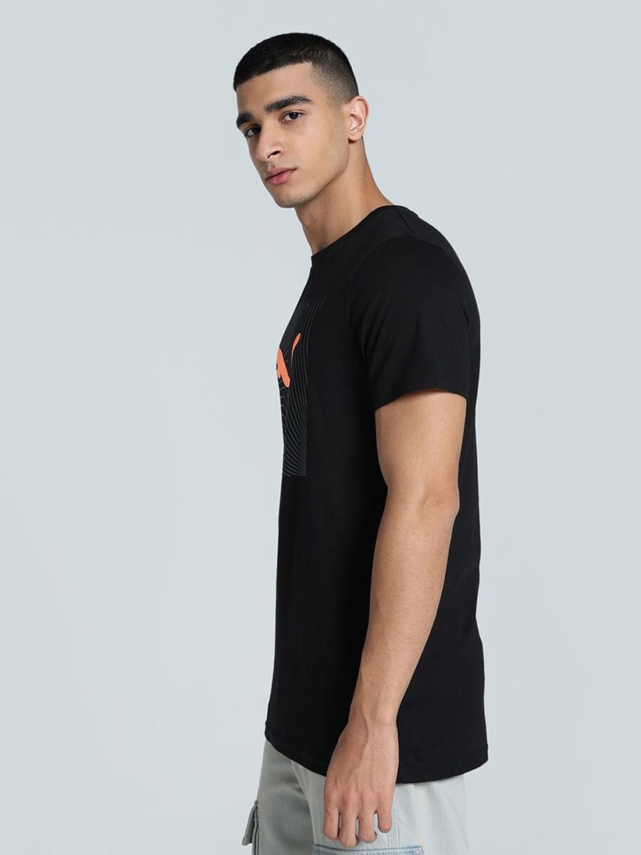 Puma Logo Graphic Printed Slim Fit Tee - Image 5