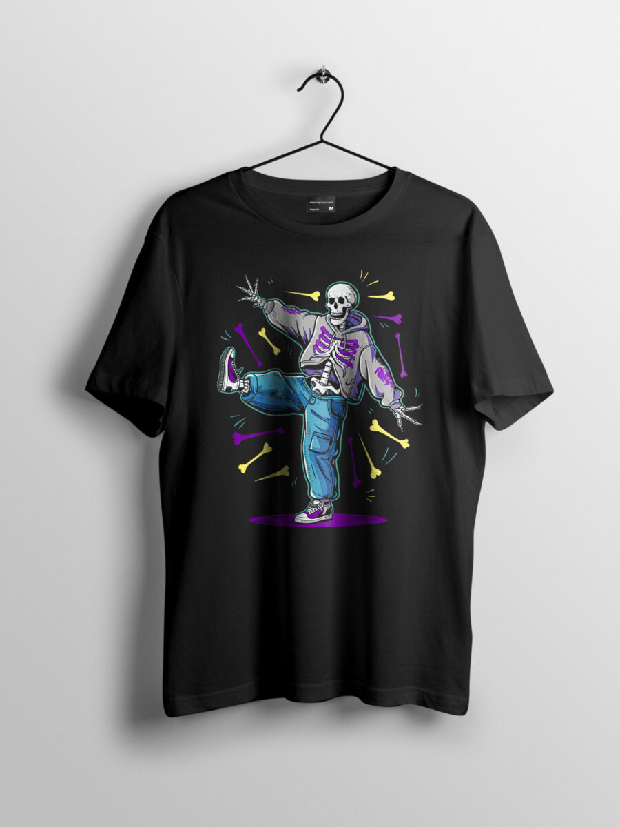 Breakdancing Skeleton Dance Hip Hop Streetwear Rave Outfit Premium T-Shirt