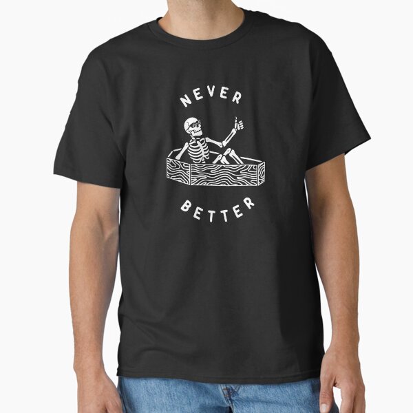 Breathable Crew Neck Tee with T-Shirt Print - Soft Cotton